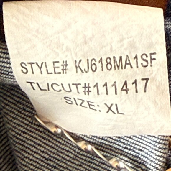 Kut From The Kloth Denim Jacket Womens XL Button Front Classic Blue Jean Jacket - Picture 8 of 9